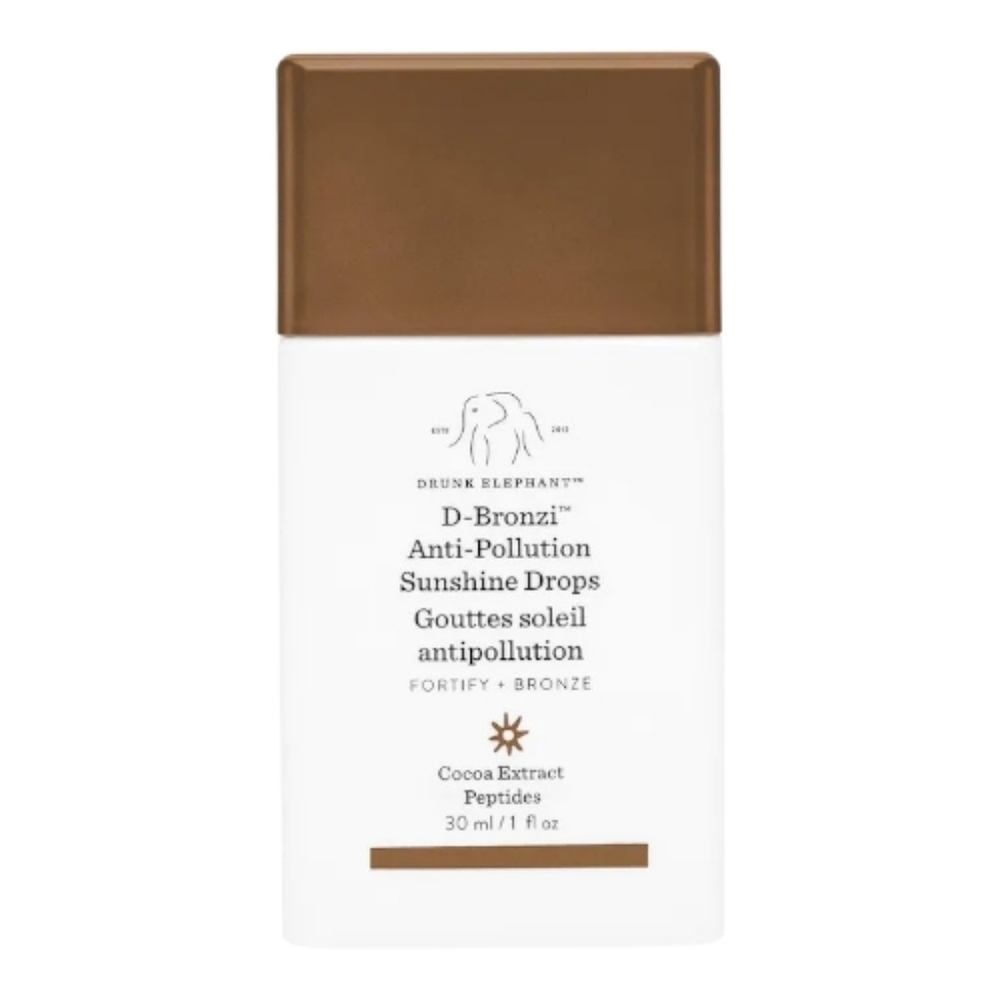 Drunk Elephant NIB D Bronzi Sunshine Drops 1oz Cocoa Extract Peptides